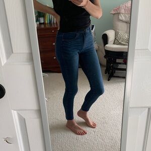 Wax Jean Dark Blue Skinny Jeans